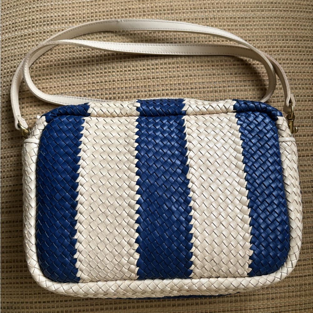 Clare V Woven Striped Marisol Crossbody